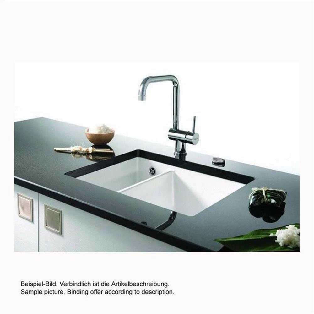 Systemceram Unterbauspüle KeraDomo MERA 60 U/g (mit Geschliffener Oberseite) 4 Systemceram Unterbauspüle KeraDomo MERA 60 U/g (mit Geschliffener Oberseite) – Bild 2