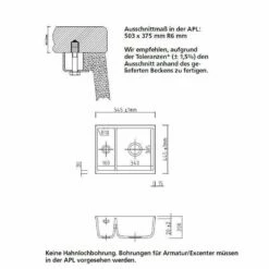 Systemceram Unterbauspüle KeraDomo MERA 60 U/g (mit Geschliffener Oberseite) 9 Systemceram Unterbauspüle KeraDomo MERA 60 U/g (mit Geschliffener Oberseite) -SPUELENPROFI Verkäufe systemceram unterbauspuele keradomo mera 60 u g mit geschliffener oberseite4