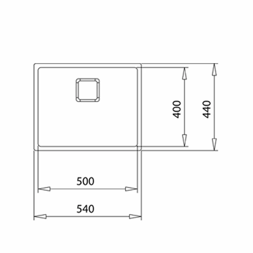 Teka Einbaubecken FLEXLINEA RS15 50.40 PVD Oberfläche 5 Teka Einbaubecken FLEXLINEA RS15 50.40 PVD Oberfläche – Bild 3