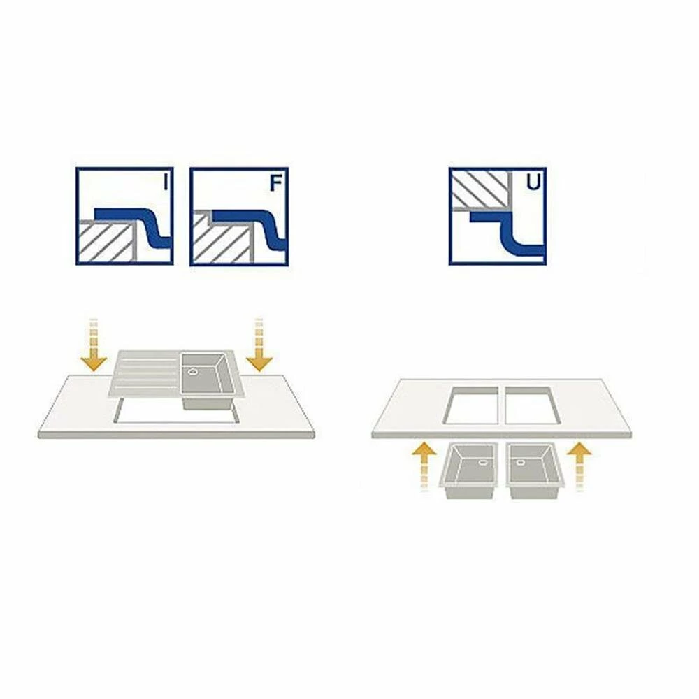 Teka Einbaubecken FLEXLINEA RS15 50.40 PVD Oberfläche 9 Teka Einbaubecken FLEXLINEA RS15 50.40 PVD Oberfläche – Bild 7