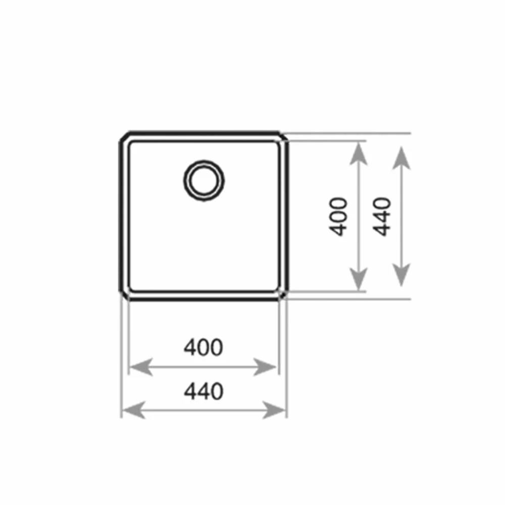 Teka Untrerbaubecken BE LINEA RS15 40.40 Edelstahl 5 Teka Untrerbaubecken BE LINEA RS15 40.40 Edelstahl – Bild 3