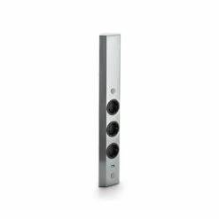 Thebo Mira Eck Small 3-fach + USB, Ecksteckdosenelement, Edelstahl