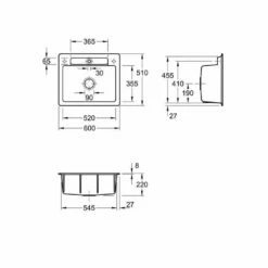 Villeroy & Boch Einbaubecken Siluet 60 S -SPUELENPROFI Verkäufe villeroy boch einbaubecken siluet 60 s3