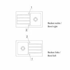 Villeroy & Boch Einbauspüle Architectura 50 -SPUELENPROFI Verkäufe villeroy boch einbauspuele architectura 504