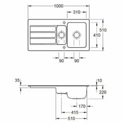 Villeroy & Boch Einbauspüle Architectura 60 XR -SPUELENPROFI Verkäufe villeroy boch einbauspuele architectura 60 xr3