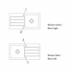 Villeroy & Boch Einbauspüle Architectura 60 -SPUELENPROFI Verkäufe villeroy boch einbauspuele architectura 604