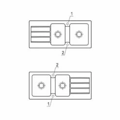 Villeroy & Boch Einbauspüle Architectura 80 -SPUELENPROFI Verkäufe villeroy boch einbauspuele architectura 804