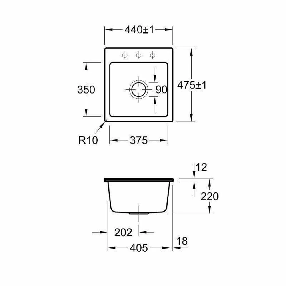 Villeroy & Boch Einbauspüle Flächenbündig Subway 45 XS Flat 4 Villeroy & Boch Einbauspüle Flächenbündig Subway 45 XS Flat – Bild 2