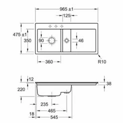 Villeroy & Boch Einbauspüle Flächenbündig Subway 60 Flat Becken Links -SPUELENPROFI Verkäufe villeroy boch einbauspuele flaechenbuendig subway 60 flat becken links3