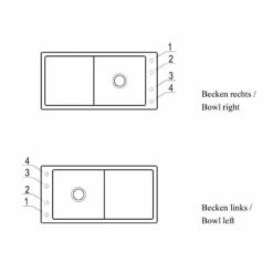 Villeroy & Boch Einbauspüle Flächenbündig Timeline 60 Flat -SPUELENPROFI Verkäufe villeroy boch einbauspuele flaechenbuendig timeline 60 flat4