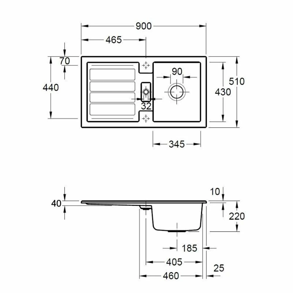 Villeroy & Boch Einbauspüle Flavia 50 4 Villeroy & Boch Einbauspüle Flavia 50 – Bild 2