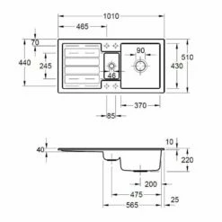 Villeroy & Boch Einbauspüle Flavia 60 -SPUELENPROFI Verkäufe villeroy boch einbauspuele flavia 603