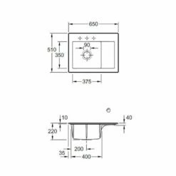 Villeroy & Boch Einbauspüle Subway 45 Compact Becken Links -SPUELENPROFI Verkäufe villeroy boch einbauspuele subway 45 compact becken links3