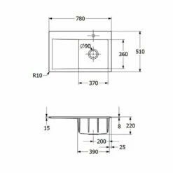 Villeroy & Boch Einbauspüle Subway Style 45 Becken Rechts -SPUELENPROFI Verkäufe villeroy boch einbauspuele subway style 45 becken rechts4