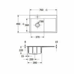 Villeroy & Boch Einbauspüle Subway Style 45 Flat Flächenbündig Becken Links -SPUELENPROFI Verkäufe villeroy boch einbauspuele subway style 45 flat flaechenbuendig becken links4