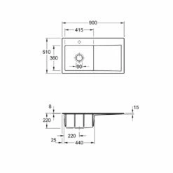 Villeroy & Boch Einbauspüle Subway Style 50 Becken Links -SPUELENPROFI Verkäufe villeroy boch einbauspuele subway style 50 becken links3