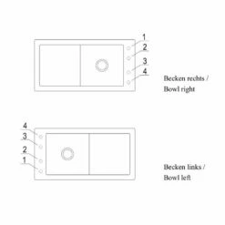 Villeroy & Boch Einbauspüle Timeline 50 -SPUELENPROFI Verkäufe villeroy boch einbauspuele timeline 504