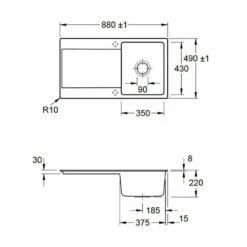 Villeroy & Boch Siluet 50 Flat 9 Villeroy & Boch Siluet 50 Flat -SPUELENPROFI Verkäufe villeroy boch siluet 50 flat3