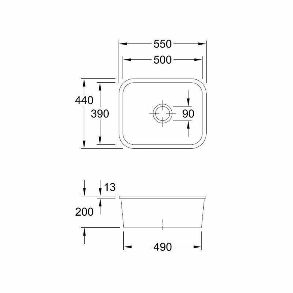 Villeroy & Boch Unterbauspüle Cisterna 60C 5 Villeroy & Boch Unterbauspüle Cisterna 60C – Bild 3