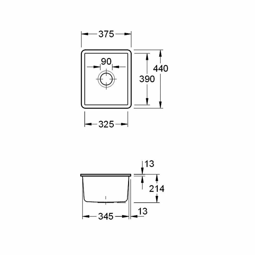 Villeroy & Boch Unterbauspüle Subway 45 SU 5 Villeroy & Boch Unterbauspüle Subway 45 SU – Bild 3