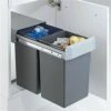 WESCO 755611-11 Einbau Abfallsammler Double-Boy 30 DT, Silber-anthrazit -SPUELENPROFI Verkäufe wesco 755611 11 einbau abfallsammler double boy 30 dt silber anthrazit