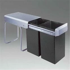 WESCO 755611-11 Einbau Abfallsammler Double-Boy 30 DT, Silber-anthrazit -SPUELENPROFI Verkäufe wesco 755611 11 einbau abfallsammler double boy 30 dt silber anthrazit2