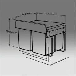 WESCO 757411-85 Einbau Abfallsammler Double-Shorty 2-fach, Alugrau -SPUELENPROFI Verkäufe wesco 757411 85 einbau abfallsammler double shorty 2 fach alugrau3