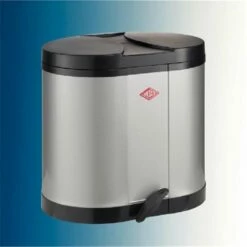 Wesco Beta, Abfallsammler Freistehend, Silberfarben